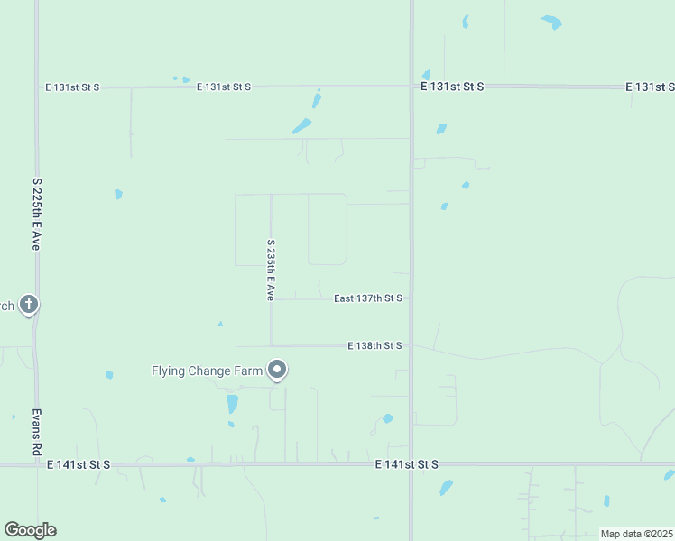 map of restaurants, bars, coffee shops, grocery stores, and more near 23730 East 136th Street South in Coweta