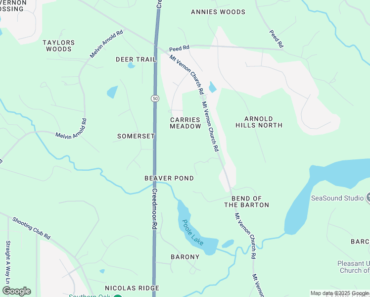 map of restaurants, bars, coffee shops, grocery stores, and more near 2409 Mount Vernon Church Road in Raleigh