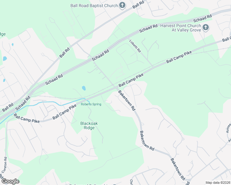 map of restaurants, bars, coffee shops, grocery stores, and more near 3120 Bakertown Station Way in Knoxville