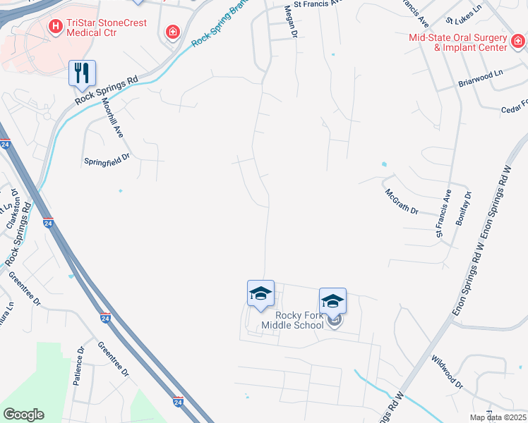 map of restaurants, bars, coffee shops, grocery stores, and more near 620 Cookstown Drive in Smyrna