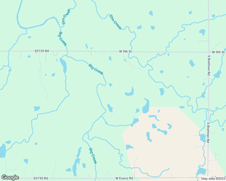 map of restaurants, bars, coffee shops, grocery stores, and more near 5915 West 9th Street in Cushing