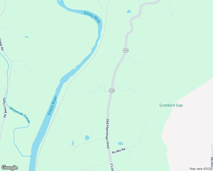 map of restaurants, bars, coffee shops, grocery stores, and more near 118 Jackson Drive in Harriman