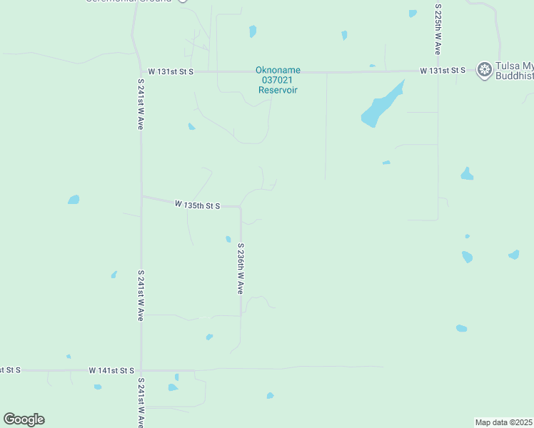 map of restaurants, bars, coffee shops, grocery stores, and more near 13547 South 236th West Avenue in Kellyville