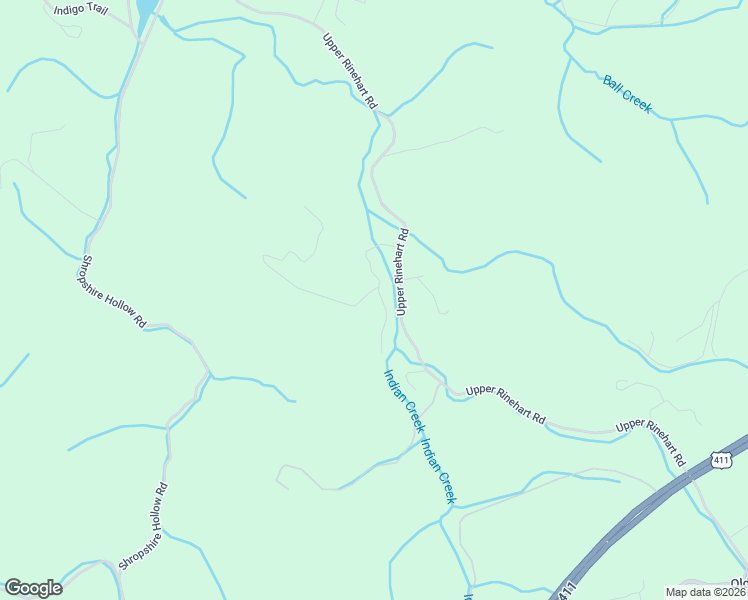 map of restaurants, bars, coffee shops, grocery stores, and more near 2054 Upper Rinehart Rd in Dandridge
