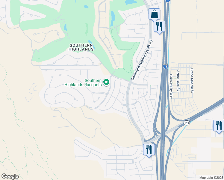 map of restaurants, bars, coffee shops, grocery stores, and more near 12243 Kings Eagle Street in Las Vegas