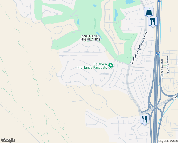 map of restaurants, bars, coffee shops, grocery stores, and more near 32 Olympia Chase Drive in Las Vegas