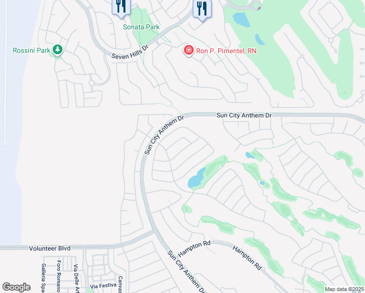 map of restaurants, bars, coffee shops, grocery stores, and more near 1641 Rockcrest Hills Avenue in Henderson