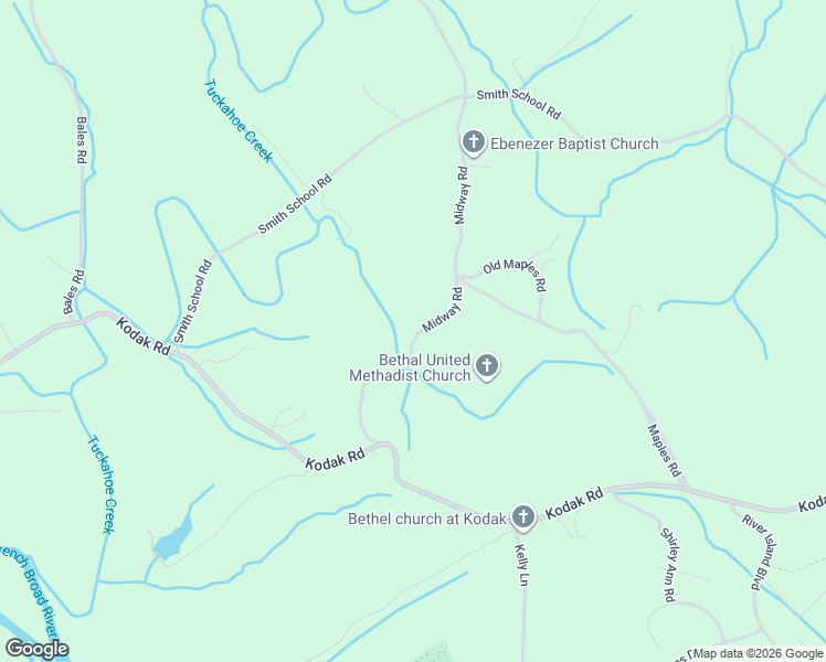 map of restaurants, bars, coffee shops, grocery stores, and more near 2333 Midway Road in Knoxville
