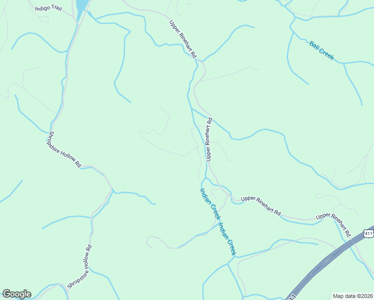 map of restaurants, bars, coffee shops, grocery stores, and more near 2054 Upper Rinehart Rd in Dandridge