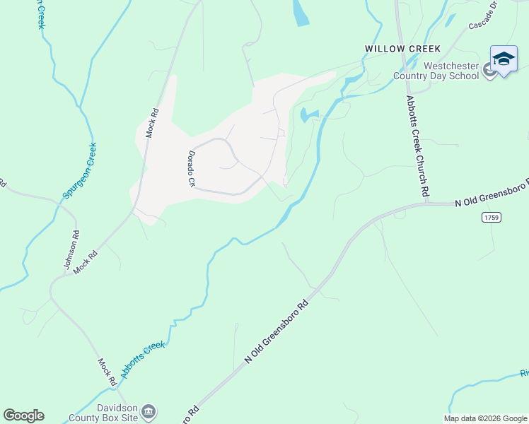 map of restaurants, bars, coffee shops, grocery stores, and more near 607 Dorado Circle in High Point