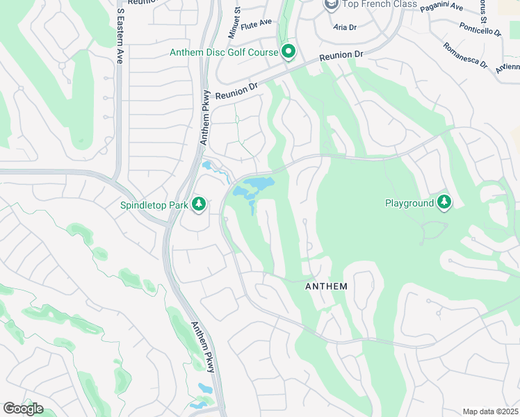 map of restaurants, bars, coffee shops, grocery stores, and more near 3 Anthem Pointe Court in Henderson