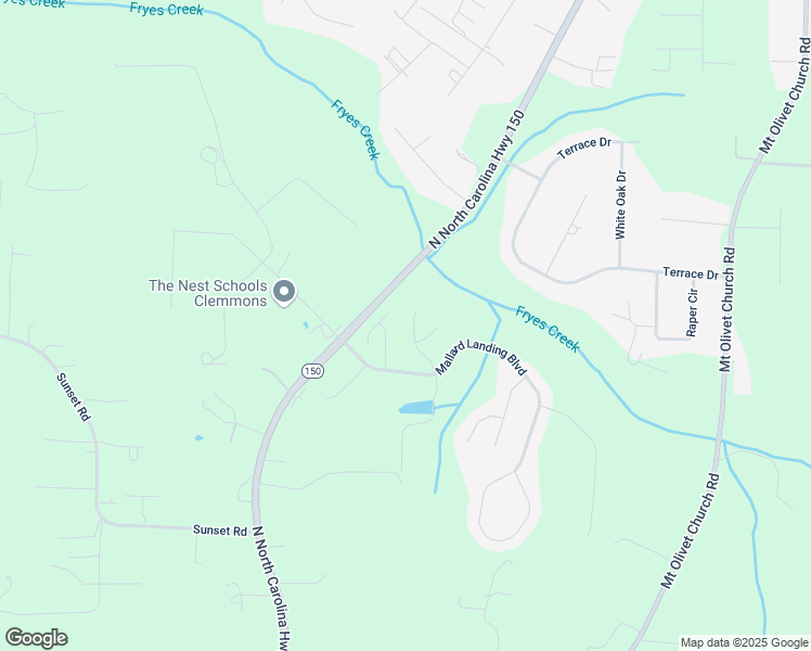 map of restaurants, bars, coffee shops, grocery stores, and more near 500 Pelican Lane in Clemmons