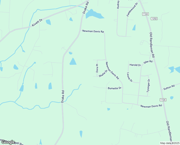 map of restaurants, bars, coffee shops, grocery stores, and more near 2504 Shelia Drive in Greensboro
