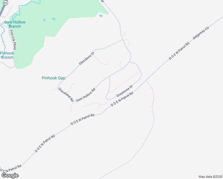 map of restaurants, bars, coffee shops, grocery stores, and more near 128 Greystone Drive in Oak Ridge