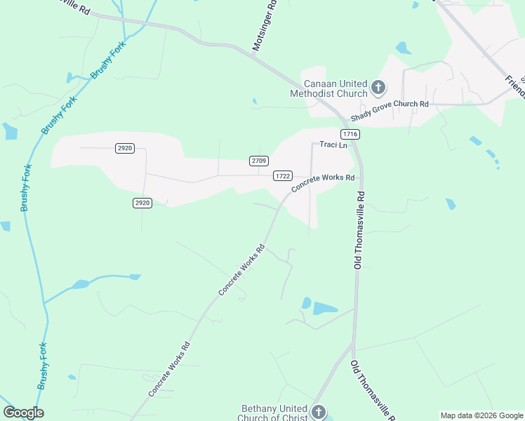 map of restaurants, bars, coffee shops, grocery stores, and more near 267 Bailey Road in Winston-Salem