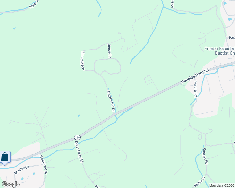 map of restaurants, bars, coffee shops, grocery stores, and more near 2924 Sugarwood Drive in Kodak