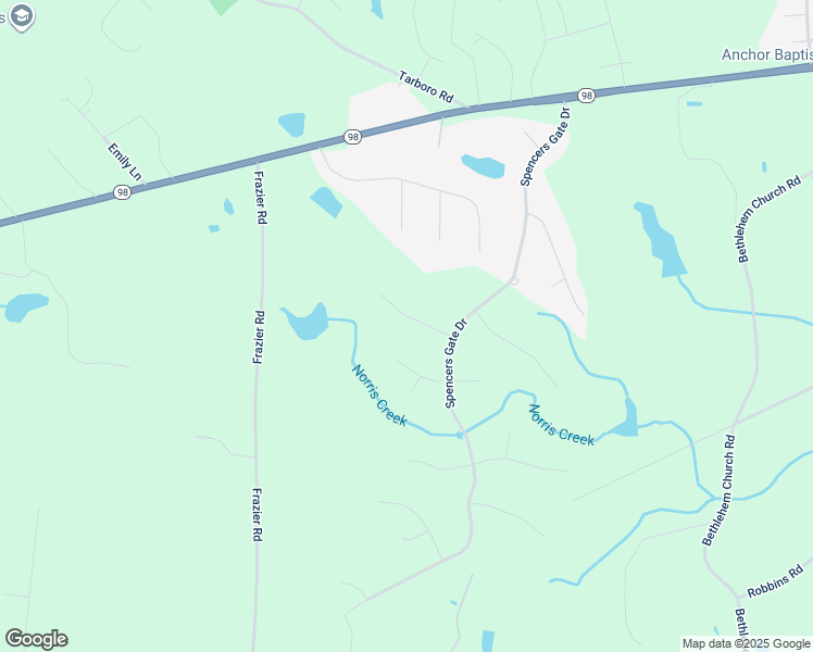 map of restaurants, bars, coffee shops, grocery stores, and more near 55 Medford Drive in Youngsville