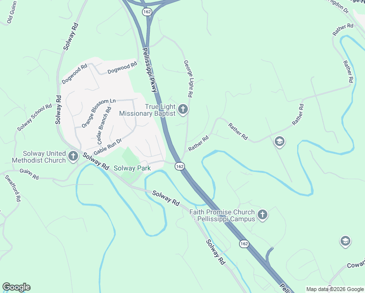 map of restaurants, bars, coffee shops, grocery stores, and more near 3207 George Light Road in Knoxville