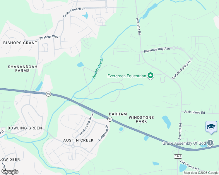 map of restaurants, bars, coffee shops, grocery stores, and more near 7324 Rocky Ridge Road in Wake Forest