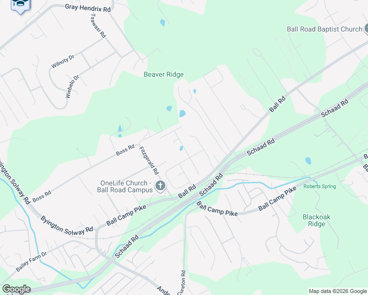 map of restaurants, bars, coffee shops, grocery stores, and more near 2326 Clover Vine Road in Knoxville