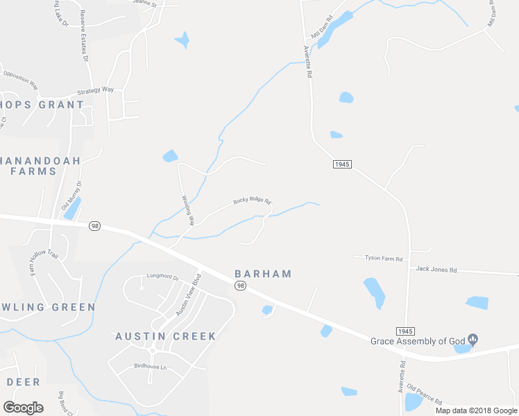 map of restaurants, bars, coffee shops, grocery stores, and more near 7328 Rocky Ridge Road in Wake Forest