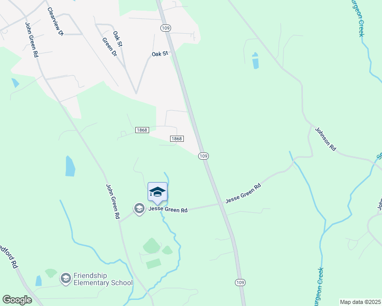 map of restaurants, bars, coffee shops, grocery stores, and more near 5511 North Carolina 109 in High Point