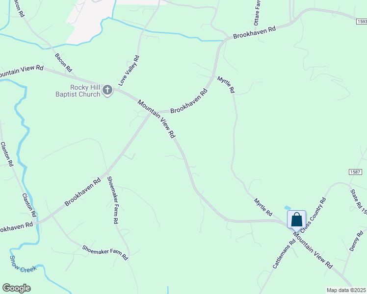 map of restaurants, bars, coffee shops, grocery stores, and more near 750 Mountain View Road in Statesville