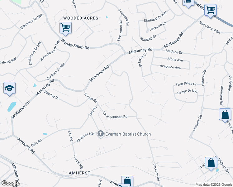 map of restaurants, bars, coffee shops, grocery stores, and more near 2008 Torch Light Lane in Knoxville