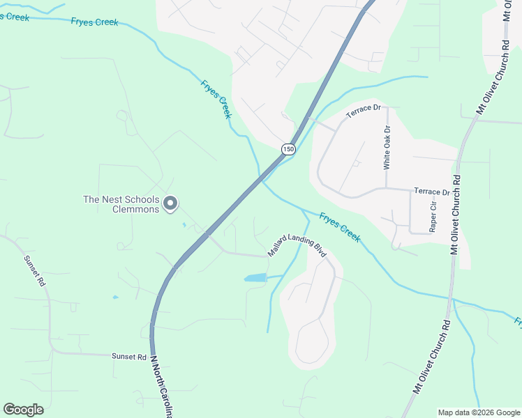 map of restaurants, bars, coffee shops, grocery stores, and more near 1302 Plantation Village Drive in Clemmons