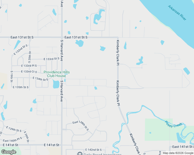map of restaurants, bars, coffee shops, grocery stores, and more near 13401 South Harvard Avenue in Bixby