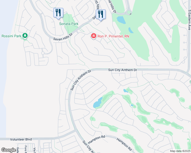 map of restaurants, bars, coffee shops, grocery stores, and more near 2936 Sumter Valley Circle in Henderson