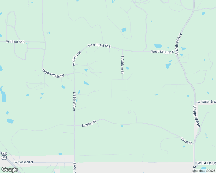 map of restaurants, bars, coffee shops, grocery stores, and more near 13410 South Garrett Street in Sapulpa