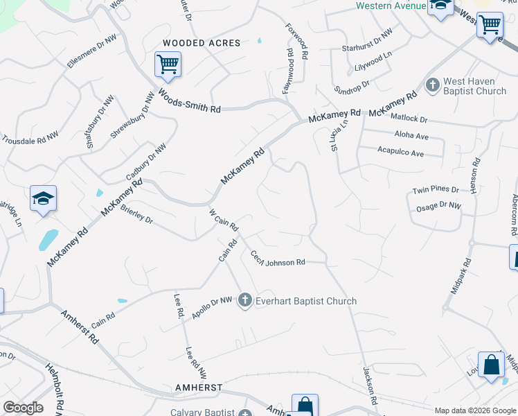 map of restaurants, bars, coffee shops, grocery stores, and more near 2031 Torch Light Ln in Knoxville