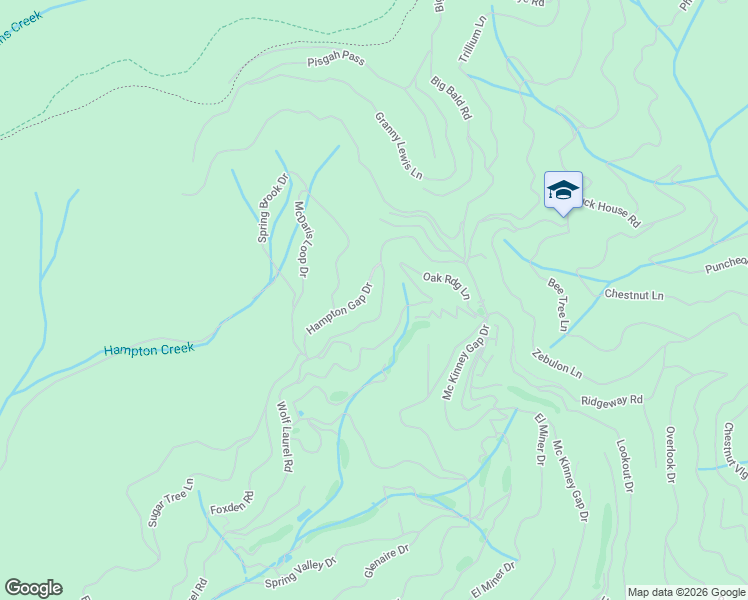 map of restaurants, bars, coffee shops, grocery stores, and more near 242 Hampton Gap Drive in Mars Hill