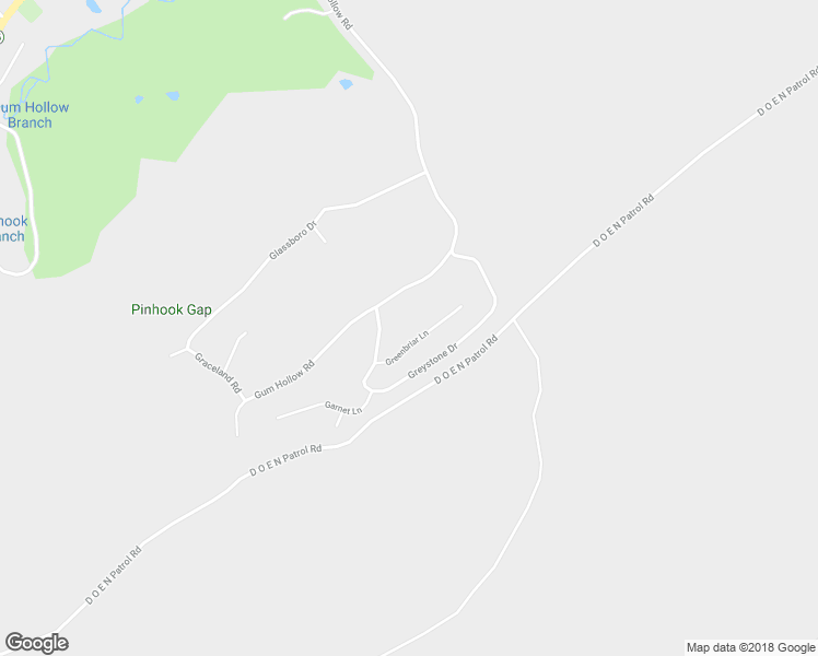 map of restaurants, bars, coffee shops, grocery stores, and more near 107 Greenbriar Lane in Oak Ridge