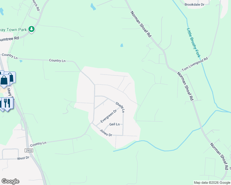 map of restaurants, bars, coffee shops, grocery stores, and more near 284 Noralin Drive in Winston-Salem