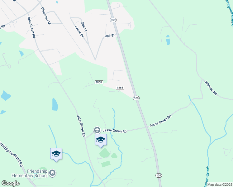 map of restaurants, bars, coffee shops, grocery stores, and more near 117 Crestview Drive in High Point