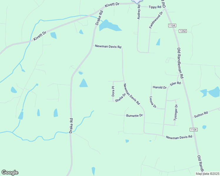 map of restaurants, bars, coffee shops, grocery stores, and more near 5704 Dora Place in Greensboro