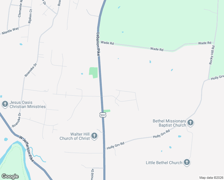 map of restaurants, bars, coffee shops, grocery stores, and more near 7780 Lebanon Road in Murfreesboro