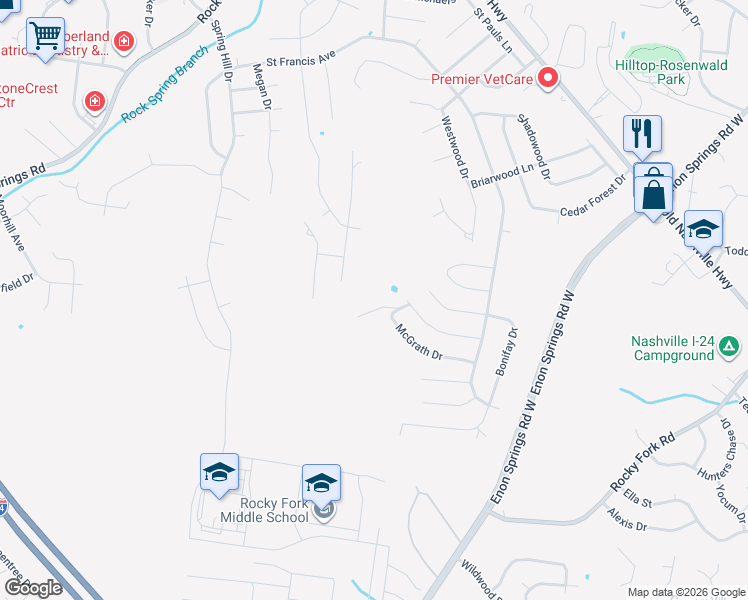 map of restaurants, bars, coffee shops, grocery stores, and more near 483 Williamsport Drive in Smyrna