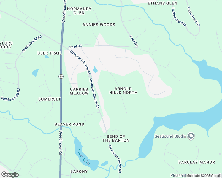 map of restaurants, bars, coffee shops, grocery stores, and more near 11409 John Allen Road in Raleigh