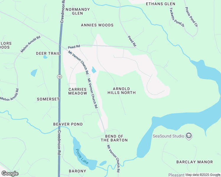 map of restaurants, bars, coffee shops, grocery stores, and more near 11409 John Allen Road in Raleigh