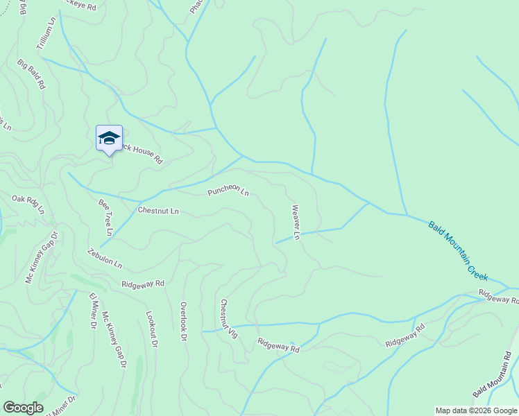 map of restaurants, bars, coffee shops, grocery stores, and more near 303 Puncheon Lane in Mars Hill