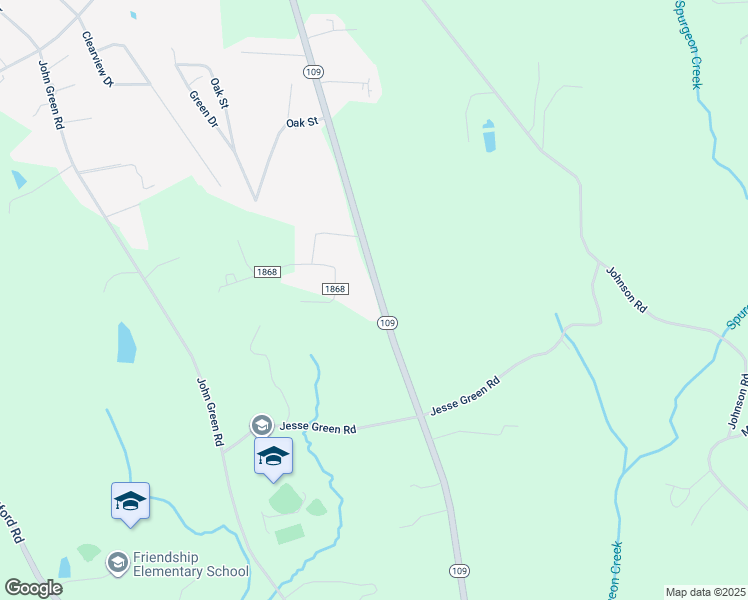map of restaurants, bars, coffee shops, grocery stores, and more near 5511 North Carolina 109 in High Point