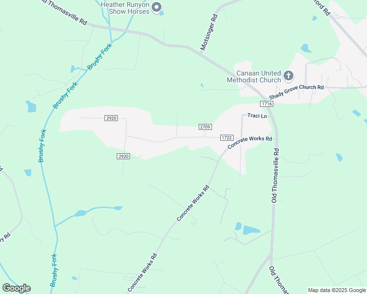 map of restaurants, bars, coffee shops, grocery stores, and more near 373 Bailey Road in Winston-Salem