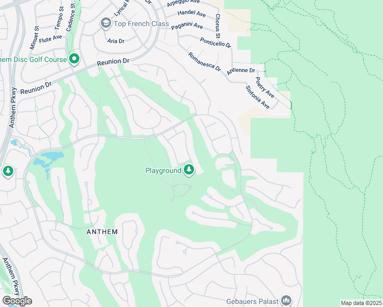 map of restaurants, bars, coffee shops, grocery stores, and more near 18 Wade Hampton Trail in Henderson