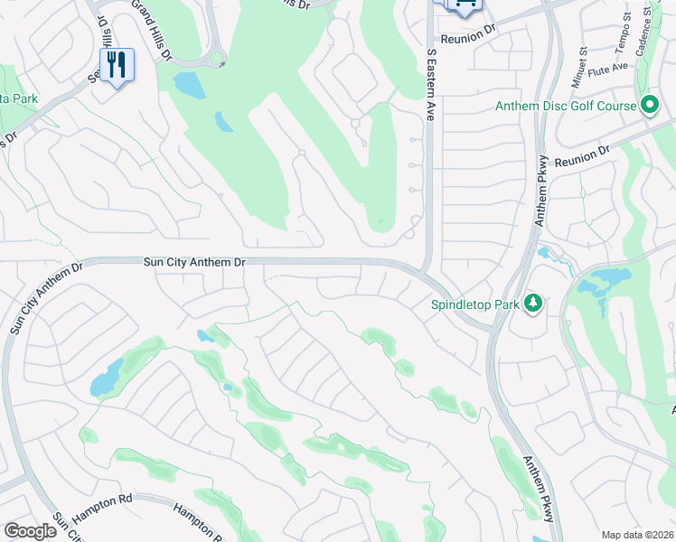 map of restaurants, bars, coffee shops, grocery stores, and more near 2548 Thatcher Avenue in Henderson