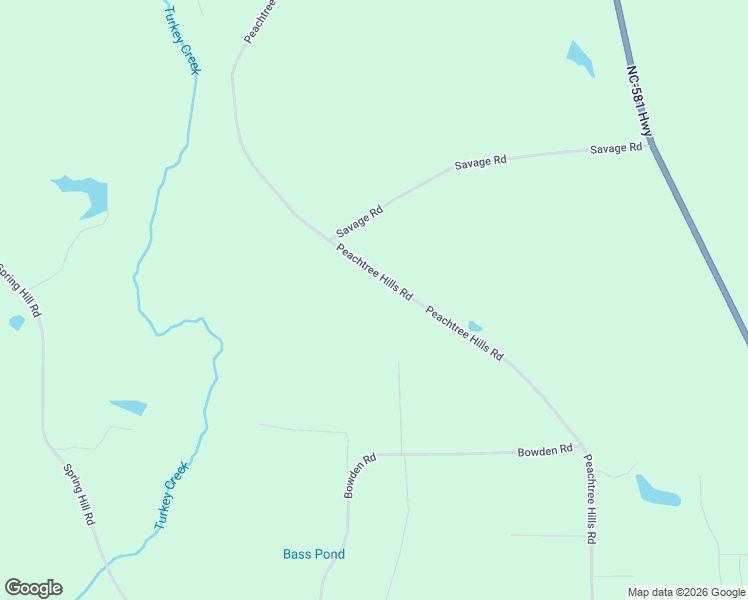 map of restaurants, bars, coffee shops, grocery stores, and more near 1948 Granville Lane in Spring Hope