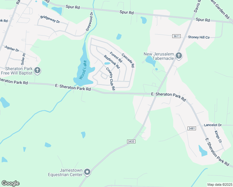 map of restaurants, bars, coffee shops, grocery stores, and more near 248 East Sheraton Park Road in Greensboro