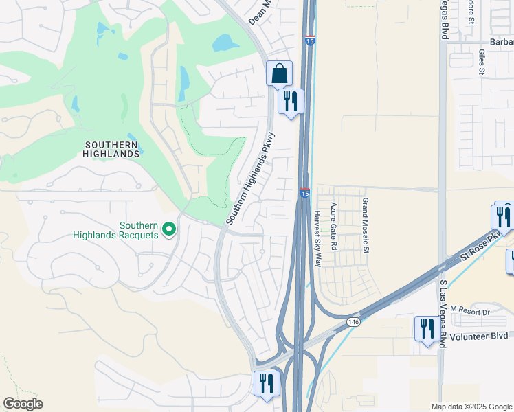 map of restaurants, bars, coffee shops, grocery stores, and more near 3251 Dungeness Strait Drive in Las Vegas